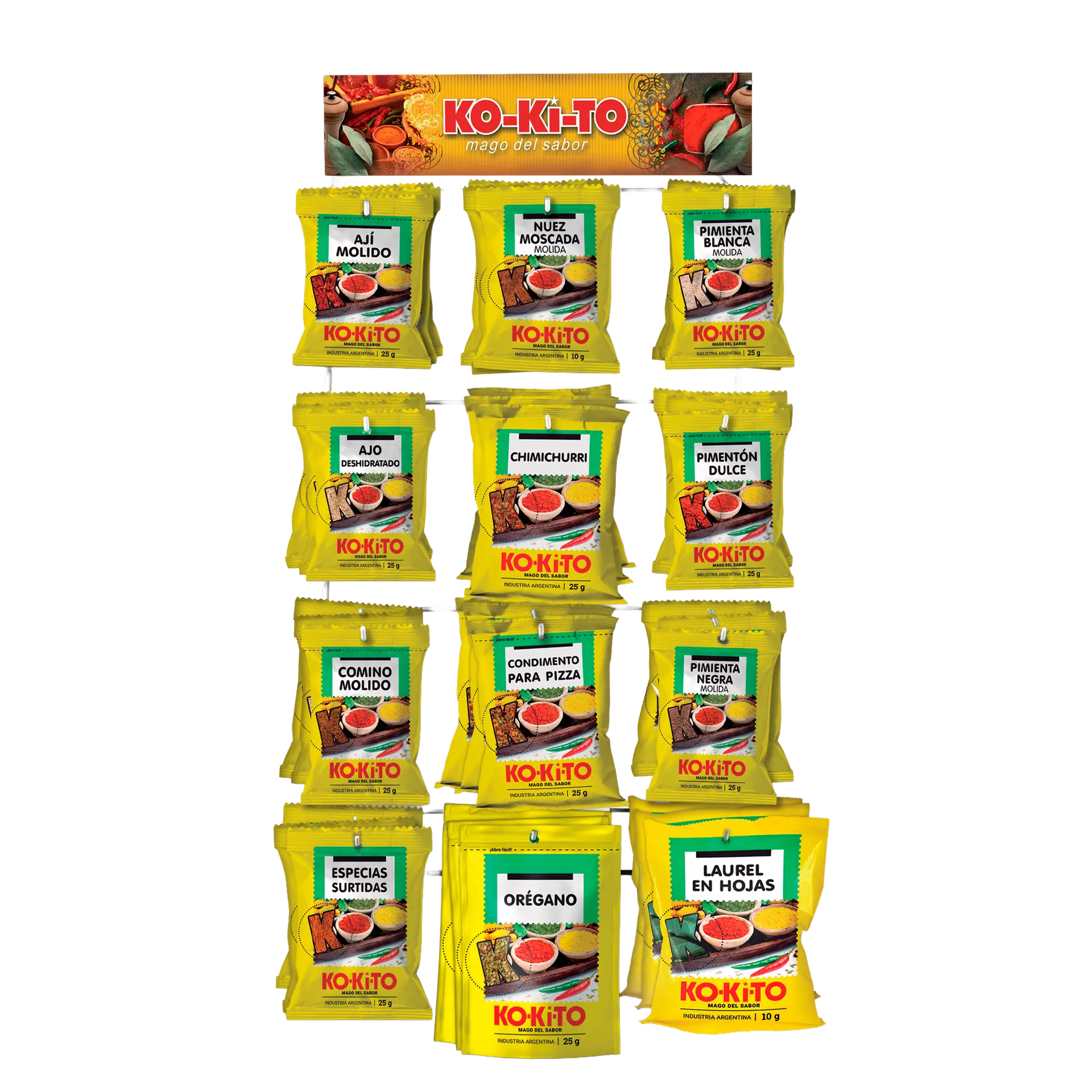 exhibidor alambre kokito 12 ganchos